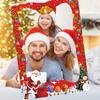 Veselé Vánoce Fotokoutek Rekvizita Rám Roztomilý Santa Claus Vánoční strom Los Papírové fotografické rekvizity Vánoce rodina Svátek Nový rok Dekorace