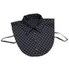 Cotton Detachable Pointed False Collar with Dot Detail for Commuting Layers, Casual Styling, and Daily Outfit Enhancement