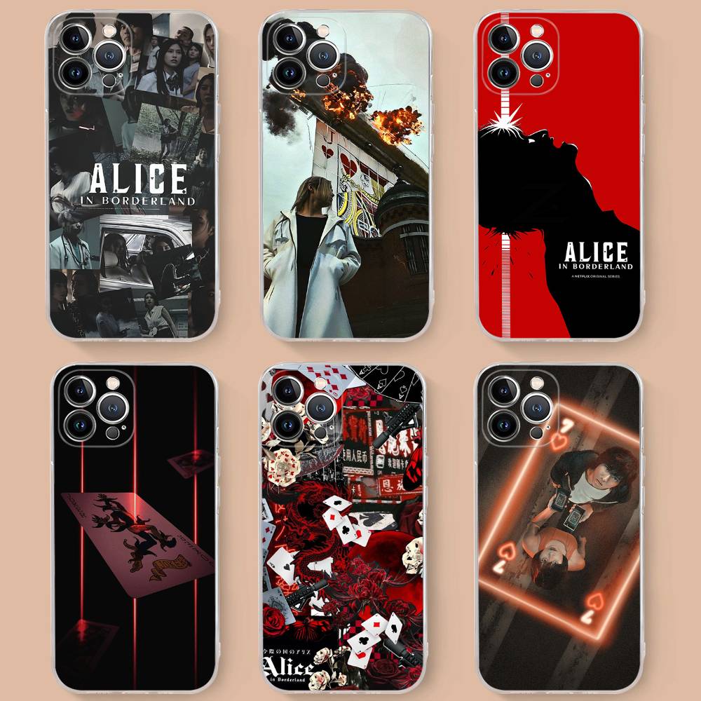 Alice In Borderland TV Suspense Transparent TPU Phone Case For IPhone 17 11 12 13 14 15 16 Pro Max 16 Plus Cover