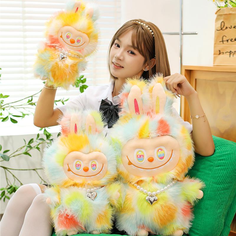 Colorful Cloth Doll Bubble Plush Toy Vinyl Plush Tide Play Doll Matt Doll