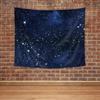 Night Sky Stars Tapestry Wall Hanging Dark Blue Galaxy Space Cosmic Starry Fantasy Universe Texture Outer Shining Star Kid