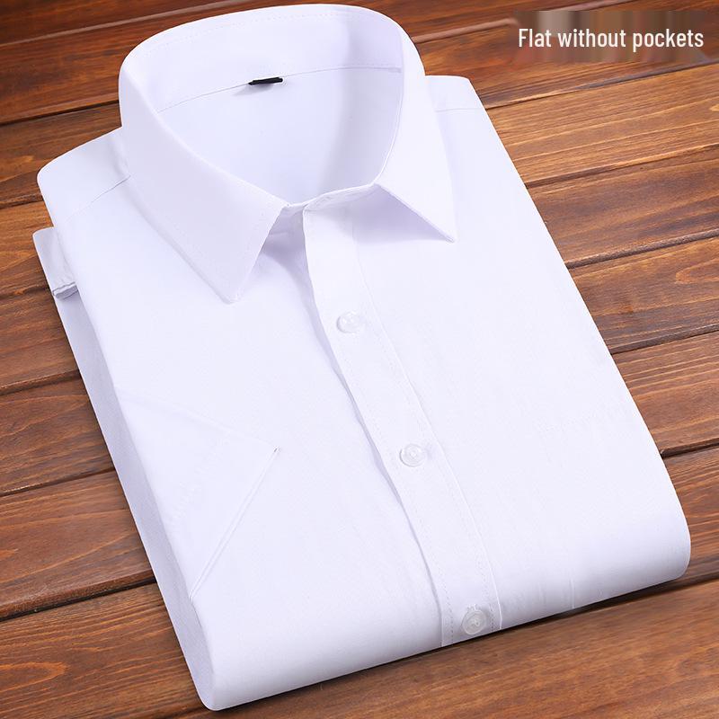 Men's Professional Business White Shirt – Long, Short, and Half Sleeves for Spring/Summer Formal and Casual Wear.
