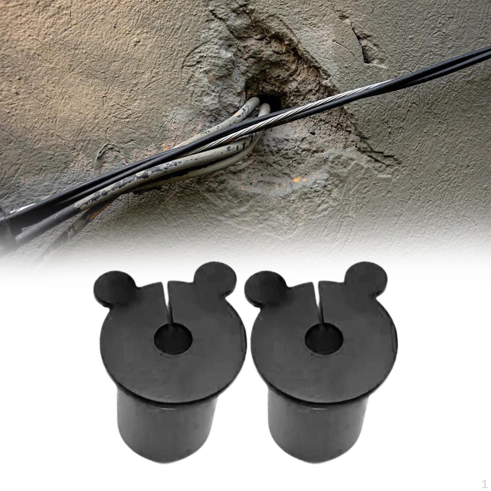 

Комплект из 2 комплектов втулок для ввода кабеля. Износостойкий комплект для прокладки настенной втулки из силикона.