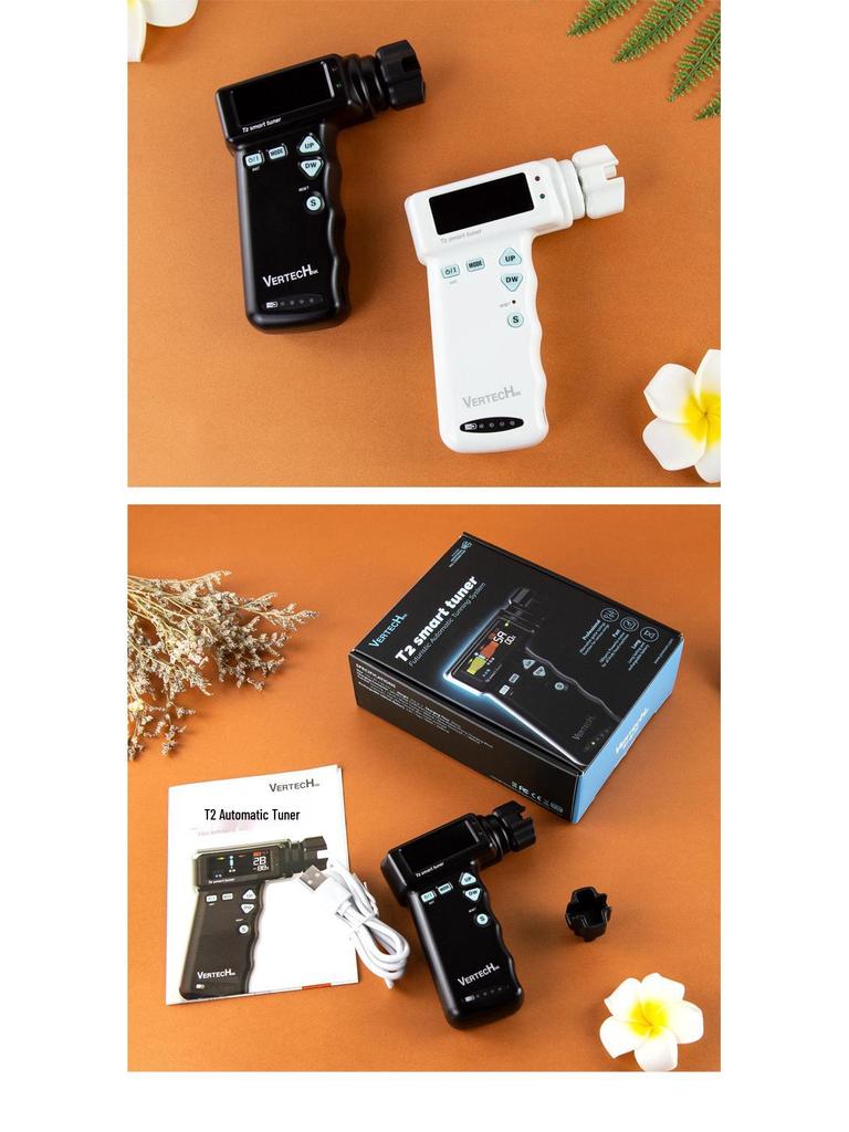 Boreyke T2 Elektrischer Saitenaufwickler & Stimmgerät für Gitarre/Ukulele