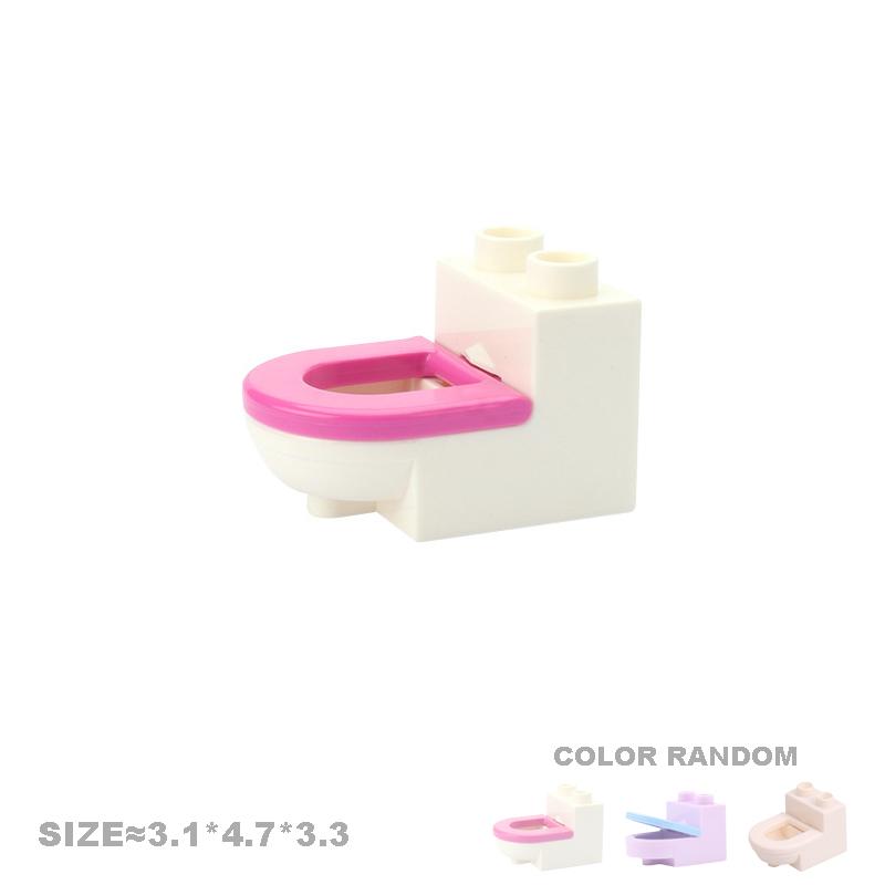 Play House Big Building Blocks Furniture Accessories Utensil Table Chair Compatible Sets Bricks Assemble Toys For Children Gifts