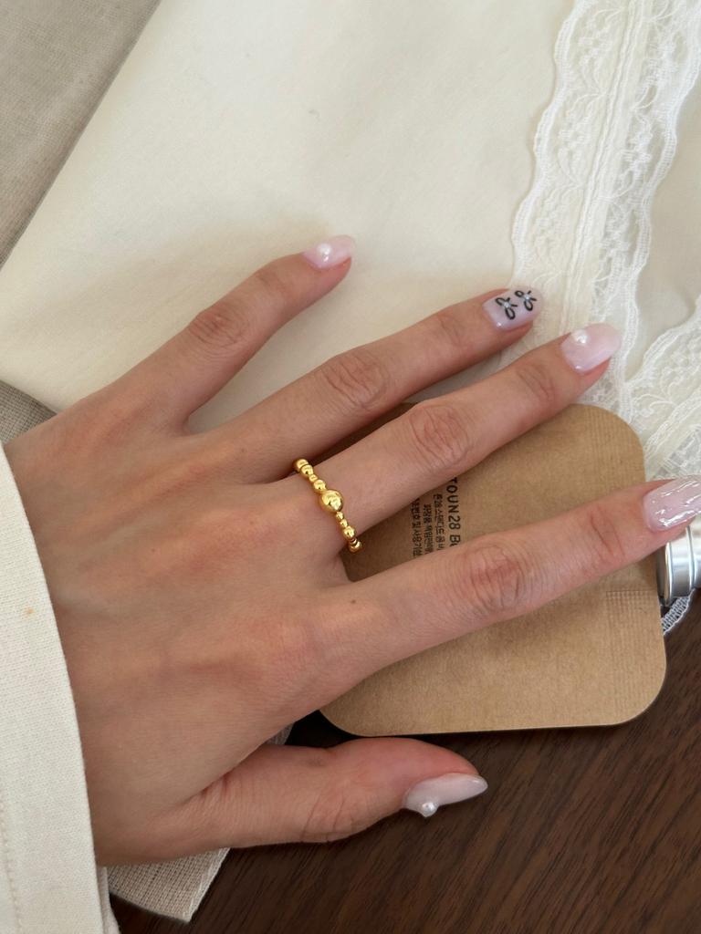 Adjustable Sleek Geometric Wave Ring For Women Stylish S925 Silver Plated Everyday Accessory