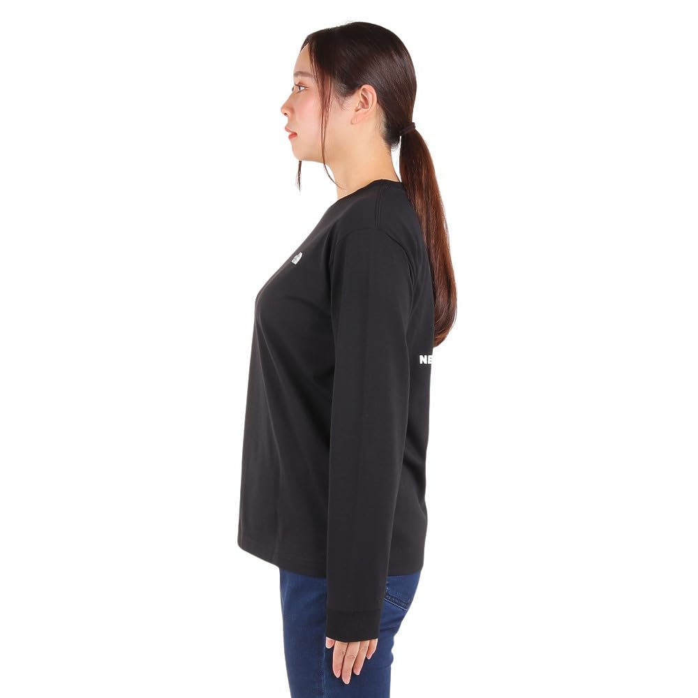 The North Face Back Square Logo Medium L/S Tee, Black,