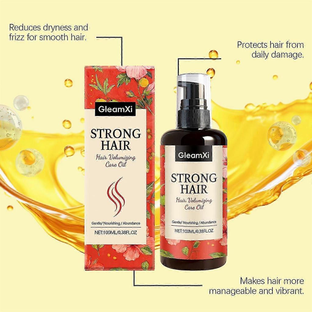 Volumizing Hair Serum for Men & Women - Hair Volumizing Care Oil for Enhanced Volume Shine & Hydration - Vegan & Cruelty Free 100ml