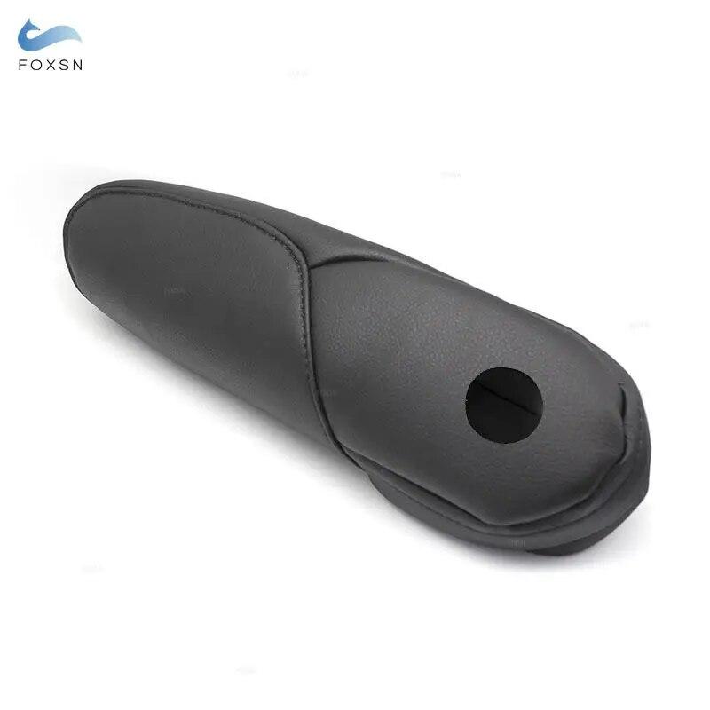 Armlehnenbezug für Honda CRV 2007 2008 2009, schwarzes Mikrofaserleder, rechts und links, Seitensitz-Armlehnengriffabdeckung