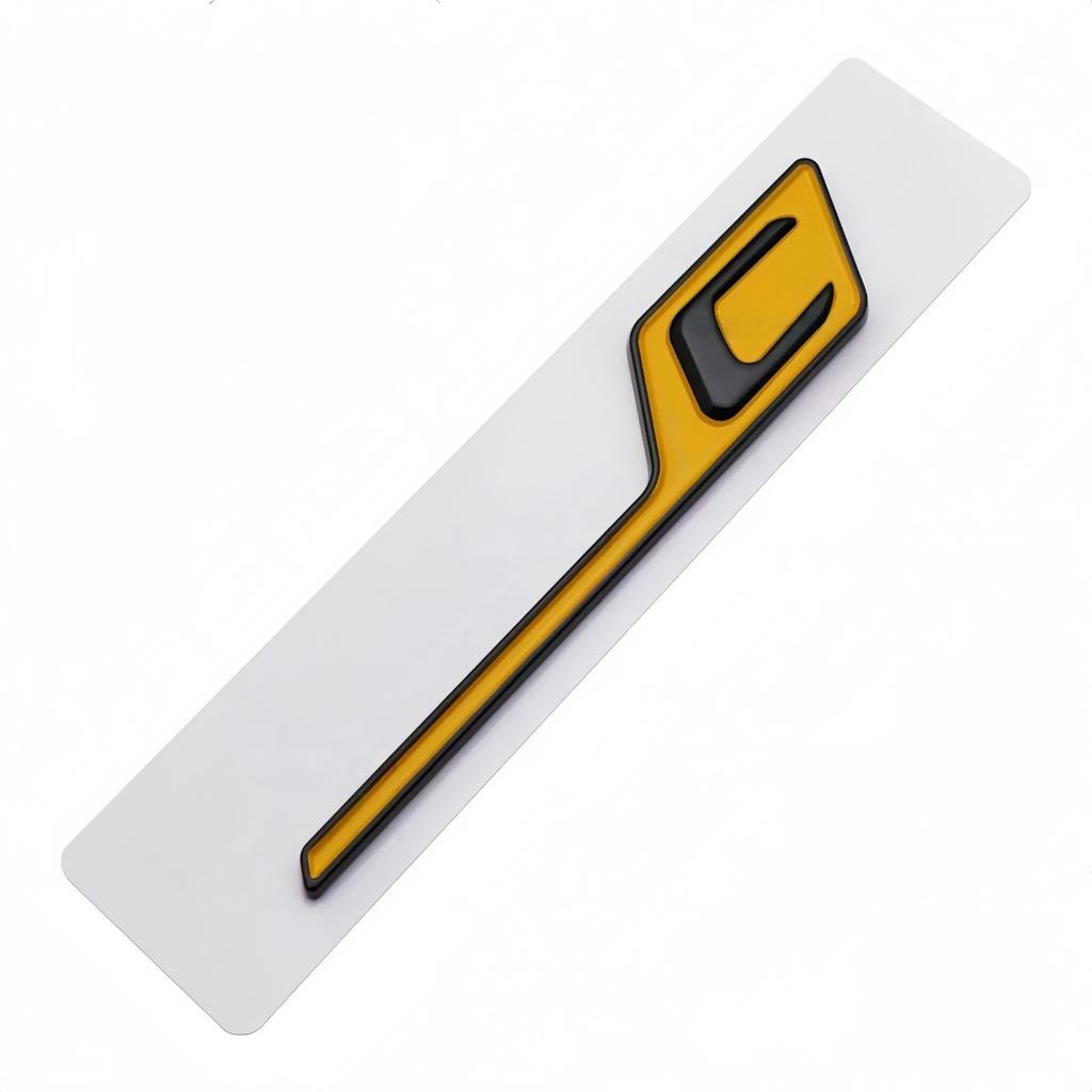 1PC ABS GT C S R Logo Badge Sticker Car Rear Trunk Emblem Decal High-Quality Automotive Styling Accessories