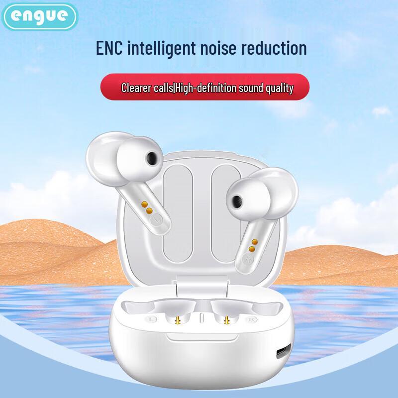 ENGUE EG-AP09 Dual MIC ENC Noise Cancelling Bluetooth Headset