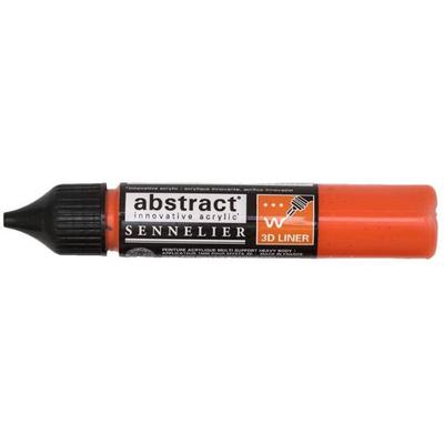Marcador de pintura acrílica Sennelier Abstract Liner, rojo cadmio y naranja
