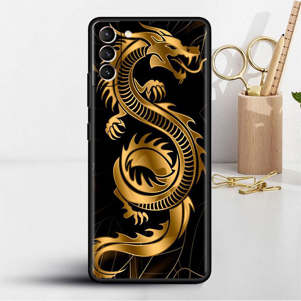 Case For Samsung Galaxy S22 S20 Ultra S21 FE S10 S9 Plus Note 20 10 Lite 9 Soft Phone Cover Shell Dragon Animal