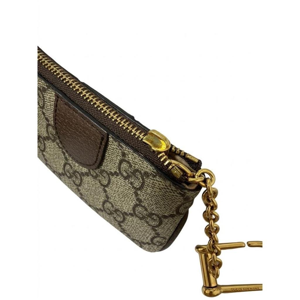 Used GUCCI Ophidia GG Supreme Coin Case with Keychain