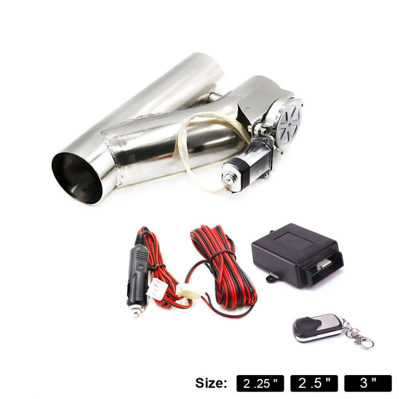 2'' 2.25'' 2.5" 3'' Exhaust Control Valve Exhaust Pipe Electric Y Pipe Exhaust Electrical Cutout Pipe with Hand-wire Wholesale