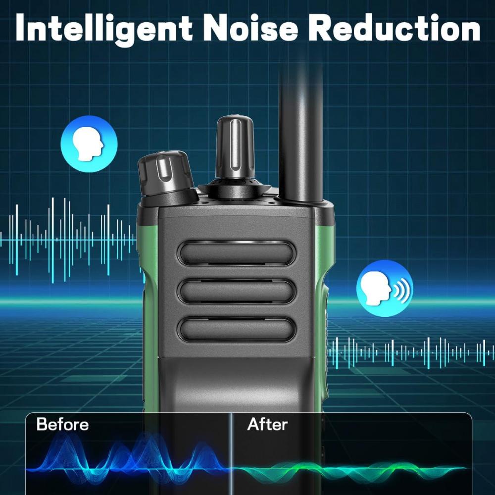 UV-32 Amateurfunkgerät mit großer Reichweite, 10 W, wiederaufladbar, Walkie-Talkies UV32 5RM K5, Handfunkgerät mit GPS, APP-Programmierung, Frequenzkopierfunktion, USB-C-Aufladung