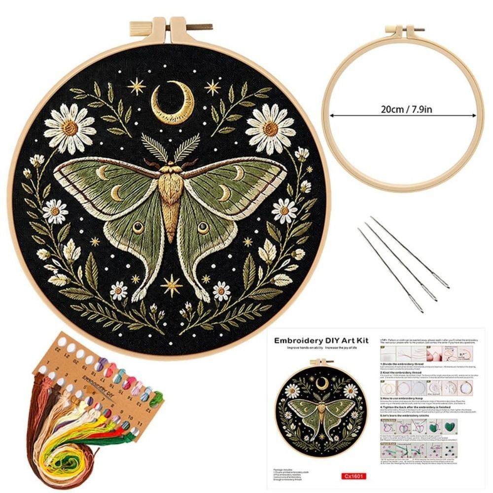 With Pattern Embroidery Kit Stamped Cloth DIY Embroidery Kit Stamped Embroidery Kit DIY Gift 4