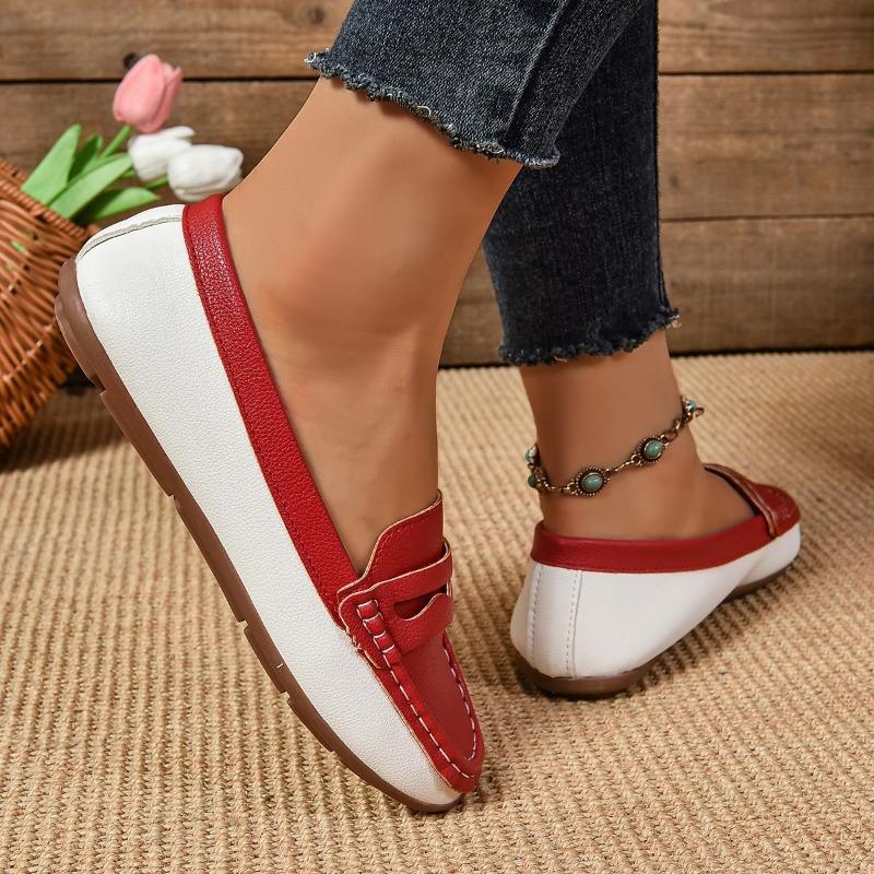 Shoes for Women 2024 Plus Size Loafers Women's Flats Daily Casual Flats Women Mixed Colors Round Toe Slip on Light Shoes Female