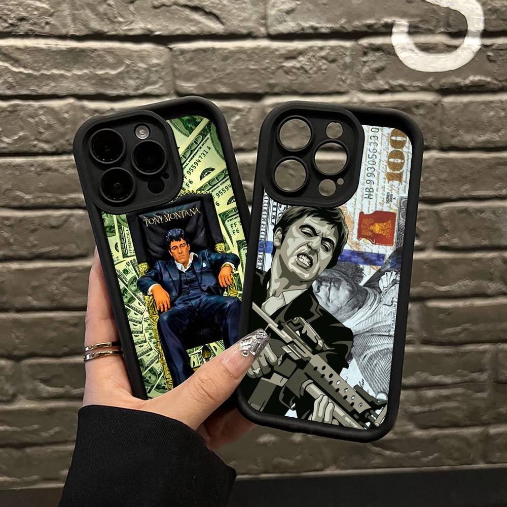 Retro Classic S-ScarfaceS Movie Phone Case For IPhone 17 16 15 14 Plus 13 12 11 Pro Max Silicone Cover