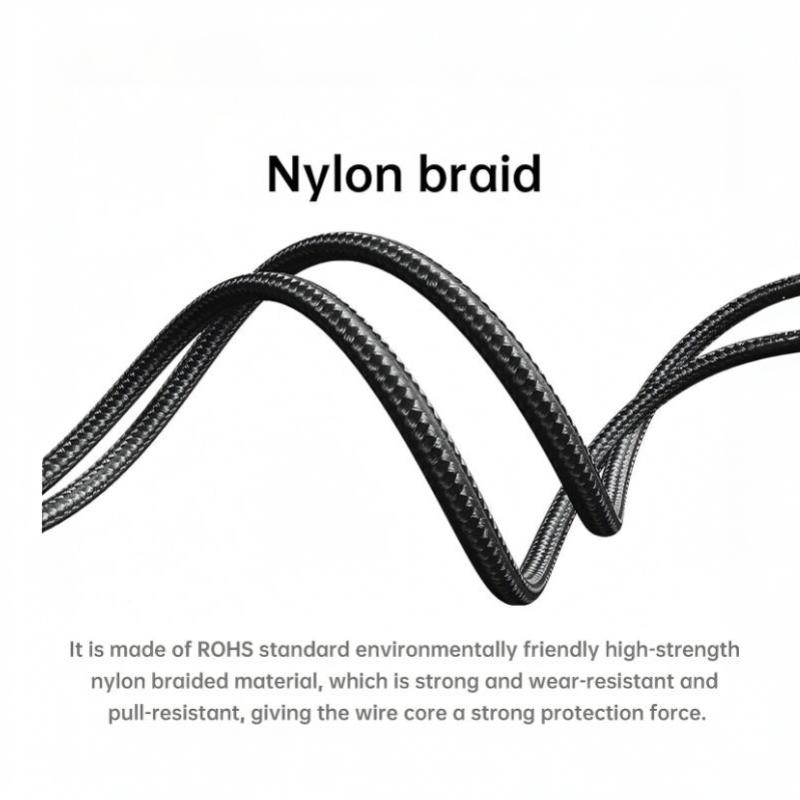 240W Digital Display Usb C To Usb C Cable 5A Type C To Type C Braided Data Cord Pd Fast Charging For Phone