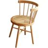 Massivholz Esszimmerstuhl Vintage Windsor Stuhl Netz Roter Rücken Vintage Möbel Home Stay Rattan