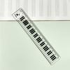 2pcs Creative Piano Keyboard Rulers Centimeter Scale 15cm Transparent Ruler Student Back To School Stationery