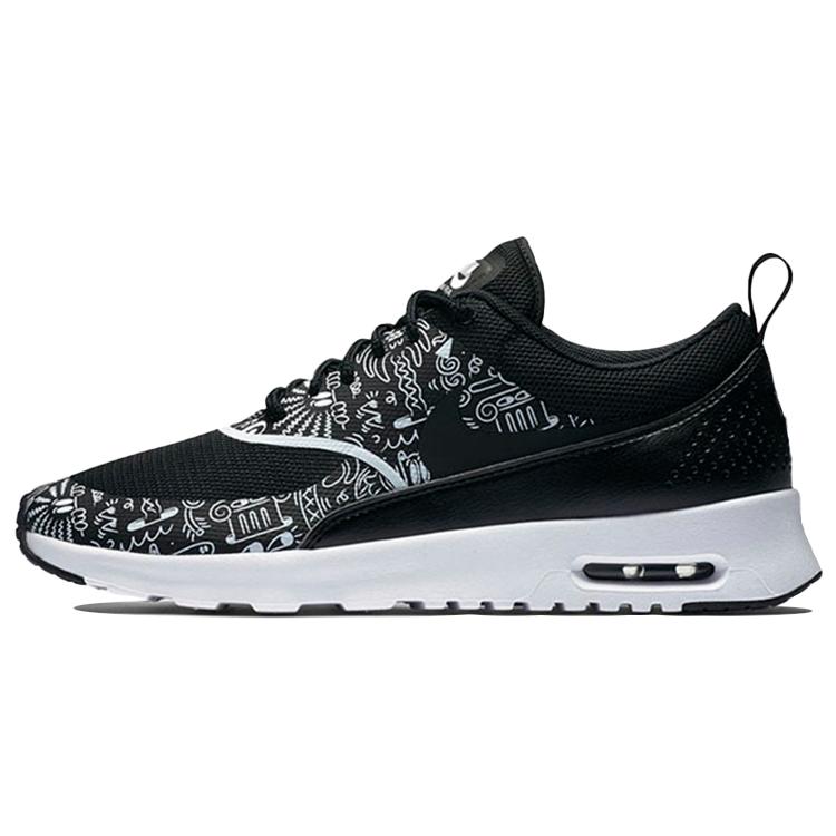 Scarpe Casual Nike Air Max Thea Basse da Donna Nero Bianco 599408-011 cm