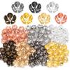 50pcs/Lot Iron Gold Plated Metal Flower Bead Caps for Jewelry Making End Beads Spacers Petal Spacer Beads DIY Bracelet Necklace