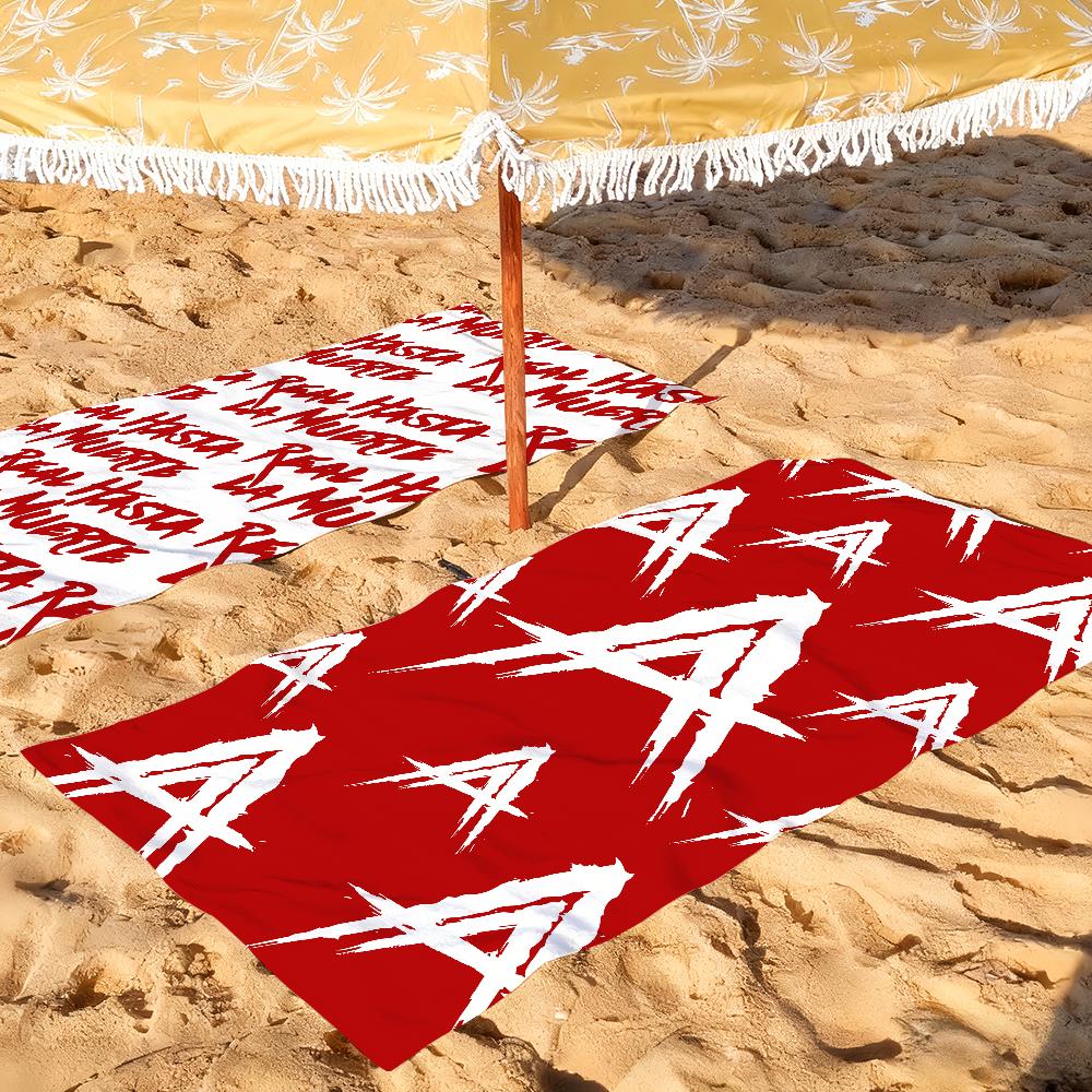Rapper Anuel AA Music Logo Towel Soft Pool Gift For Travel Gym Shower Camping Quick Dry Sports Large Beach Towels