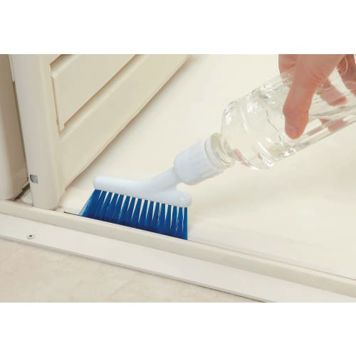 IWA Window and Sash Cleaning Tool, Slim Bottle Brush, White