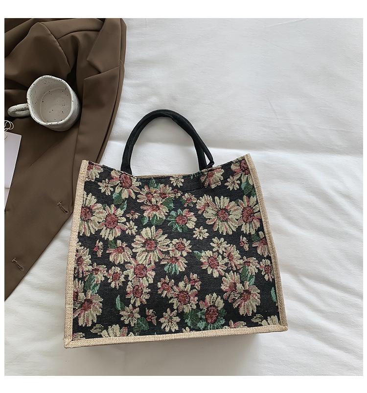 Large Capacity Cotton and Linen Bag Women's 2025 New Fashion Versatile Handbag Work Tote Bag