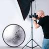 2 In 1 Lighting Reflectors Portable Collapsible Disc Light Diffuser Foldable Camera Photo Reflector Diffuser Fill Light Board