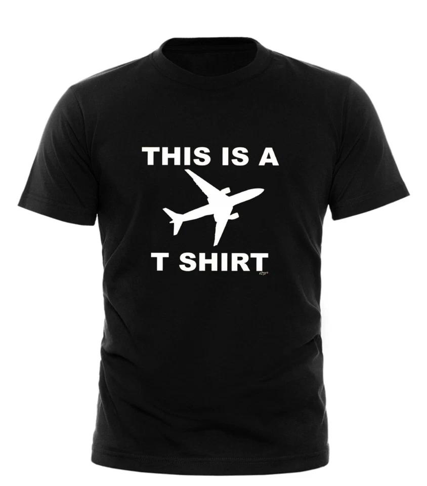 

This Is A Plane Tshirt - Mens Funny Novelty Tee Top Gift T Shirt All Sizes Black 2XL