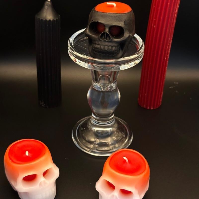Halloween Christmas Skull Fragrance Candle Skull Shaped Tearing Ghost Head Candle Halloween Decoration Gift