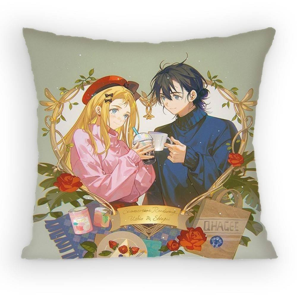 Summer Time Rendering Shinpei Pillow Case Sofa Living Room for Bedroom car Headboard Backrest Cushion Square Cushion Nap Time 30x30 cm