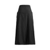 Under Armour SS25 Her Solid Color Casual Long Skirt Women Black 6005993-001