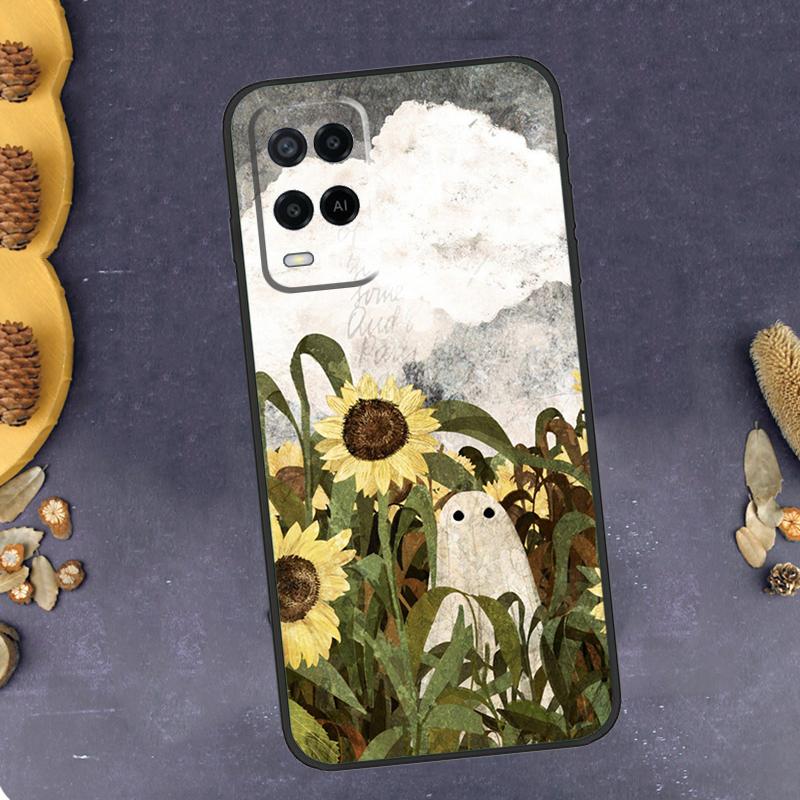 Beautiful Yellow Sunflower Phone Case For Oppo A79 A18 A38 A58 A78 A98 A17 A40 A60 A80 A16 A76 A96 A15 A74 A94 A54 A77
