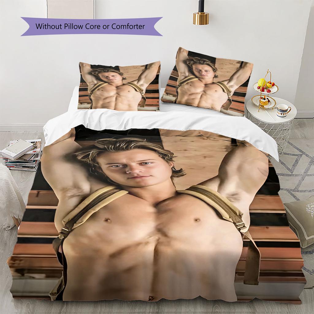 Rudy Pankow JJ Maybank Pattern Bedding,Quilt Set Quilt Cover Pillowcase Home Birthday Gift(1 * Duvet Cover + 2 * Pillowcase, Without Core)