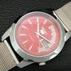 Seiko 5 AUTOMATIC 7009A VINTAGE REFURBISHED JAPAN MENS RED DIAL WATCH A446293-1