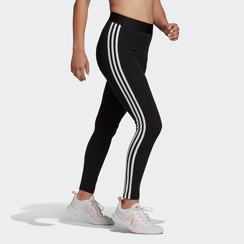 adidas Womens Loungewear Essentials 3-Stripes Leggings Black/White Women Streetwear GL0723