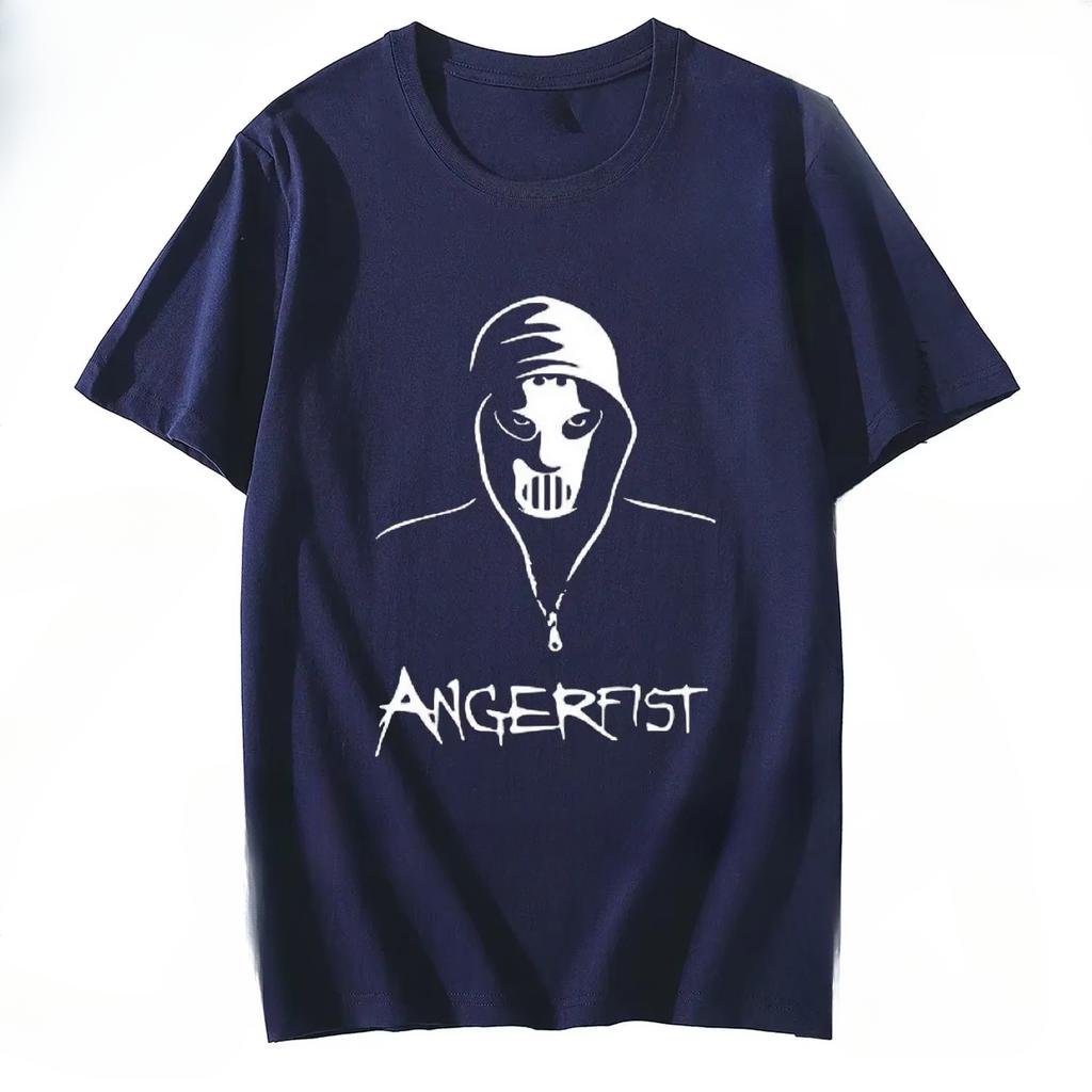 Modă de vară Angerfist 100% Bumbac Tricou Bărbați HARDCORE TECHNO MAINSTREAM GABBA Tricou Femei Muzică Gabber Olandeză Topuri Oversized