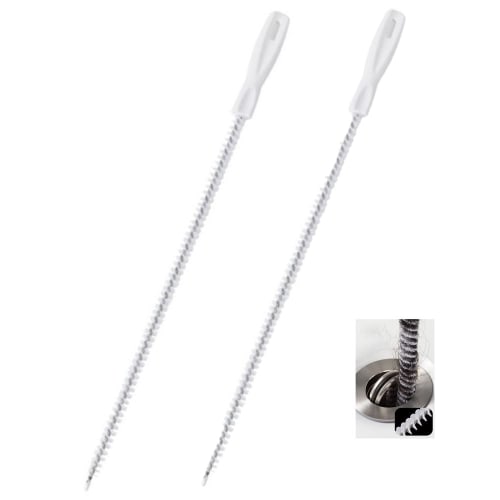 WANDEHO Drain Cleaning Brush, Wire Pipe Brush for Drain Cleaning, Clearing Clogs, Pipes, Plumbing, and Drain Outlets, Cleaning with a Long, Thin Wire,