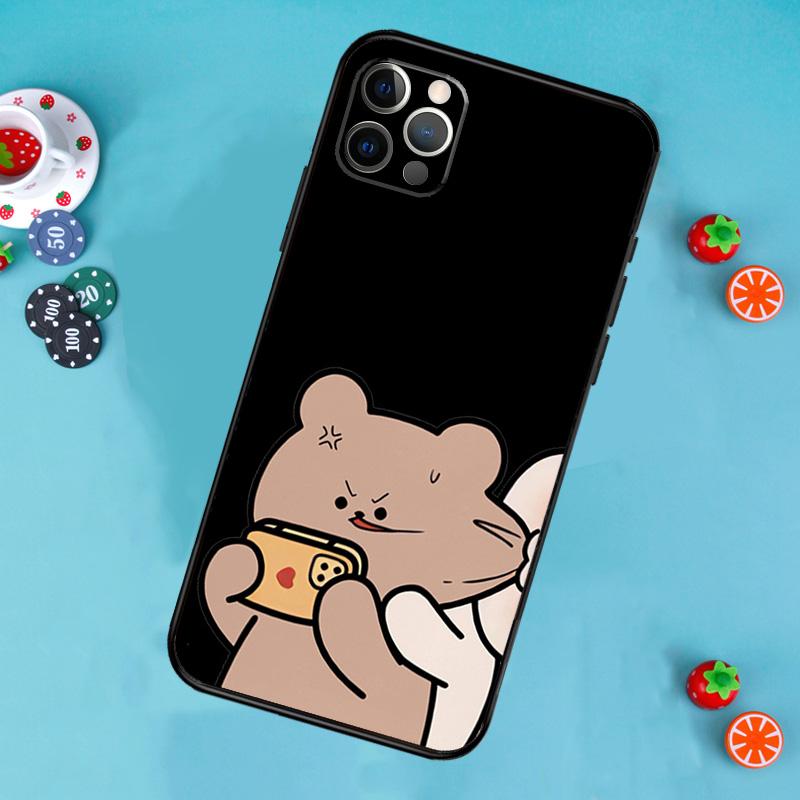 Funny Animal Dog Cats Tiger Couple Phone Case For iPhone 17 Air 14 16 15 11 12 13 Pro Max 12 13 mini 15 16 Plus 16e Cover Funda