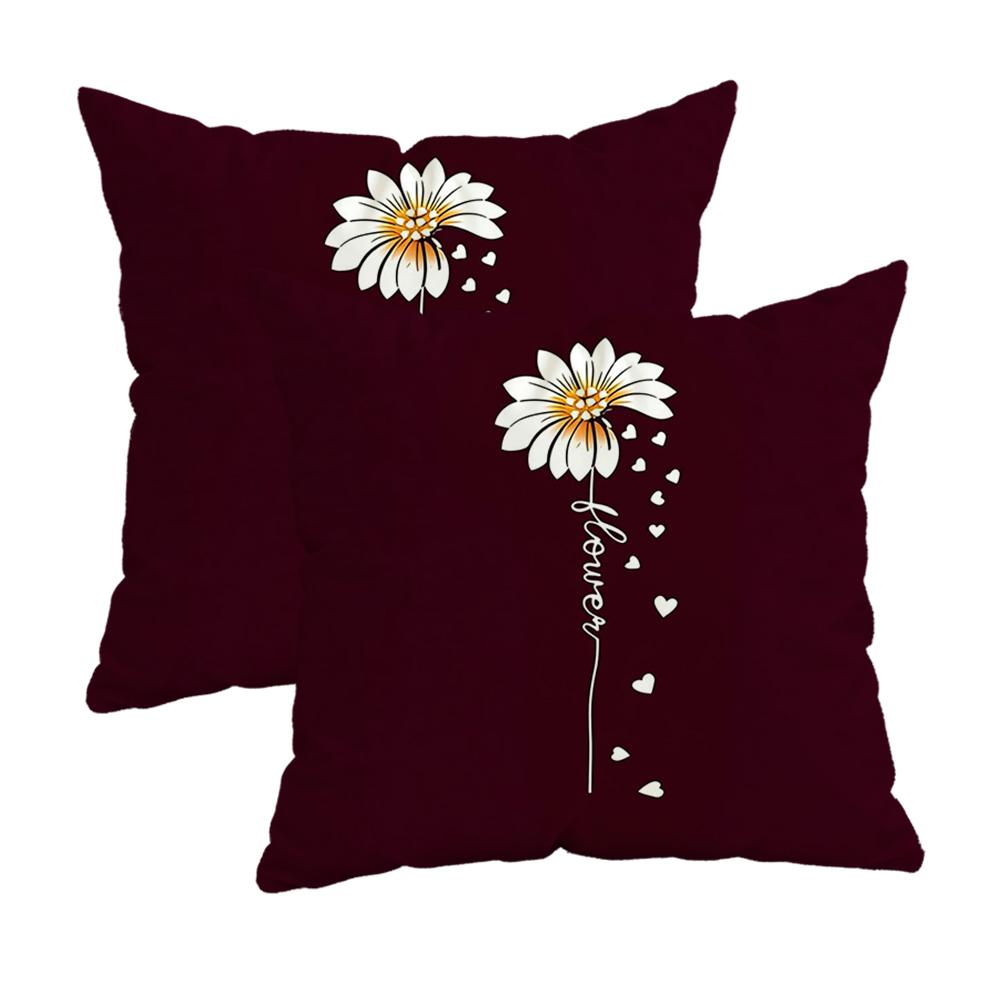 Two Intertwined Heart Pattern Pillowcasezipper Design, Decorative Pillowcase, 45X45 Cm Pillowcase