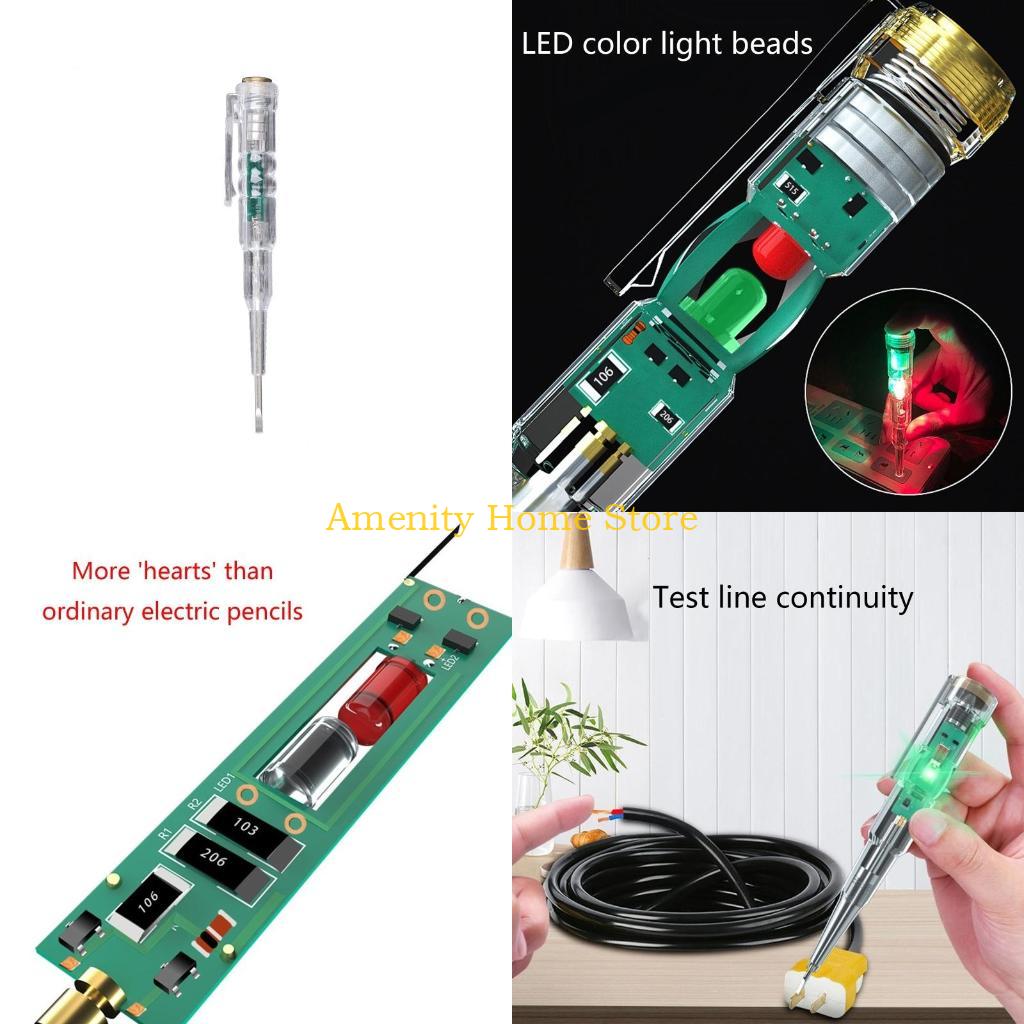 F26C Transparent Voltage Test Pen Tester Pencil Non-Contact Electrical Voltage Detector Pen Portable Testing Tool Plastic