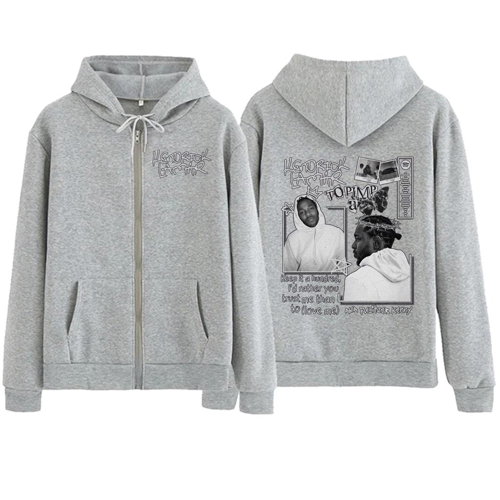 Kendrick Lamar  Zipper Hoodie  Harajuku Pullover Tops