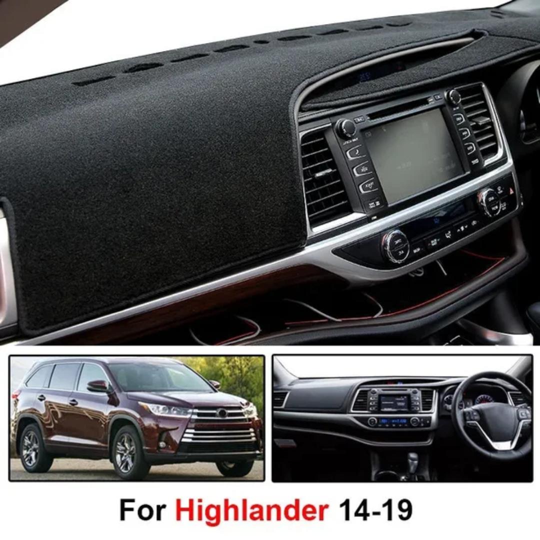 

Коврик для приборной панели, козырек от солнца для To/yota Klu/ger Hig/hlander XU50 2014-2018 RIGHT HAND DRIVE чёрный