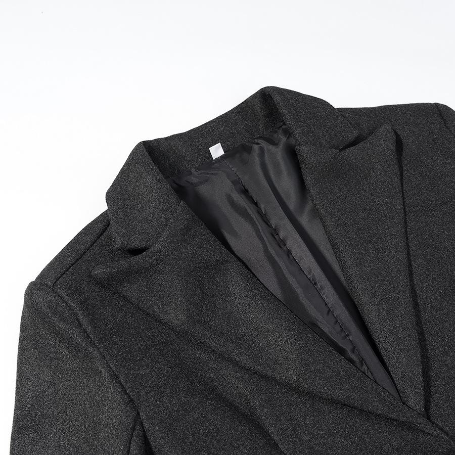European and American style, new women's clothing, versatile, fashionable, fashionable medium and long woolen coat and coat