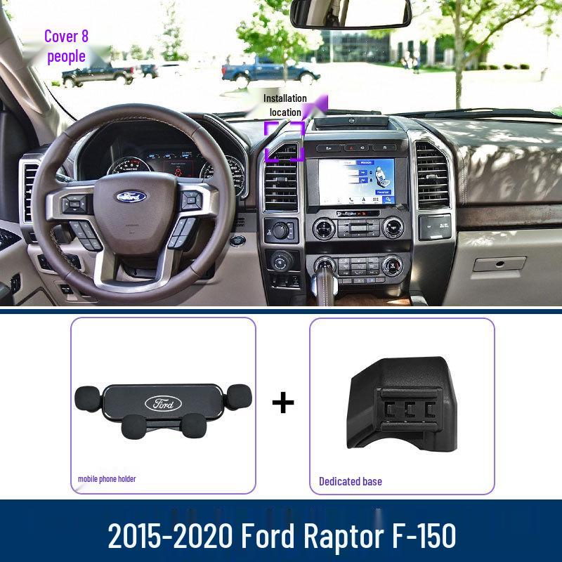 Car Phone Holder for Ford F-150 Raptor - Navigation Mount Accessory