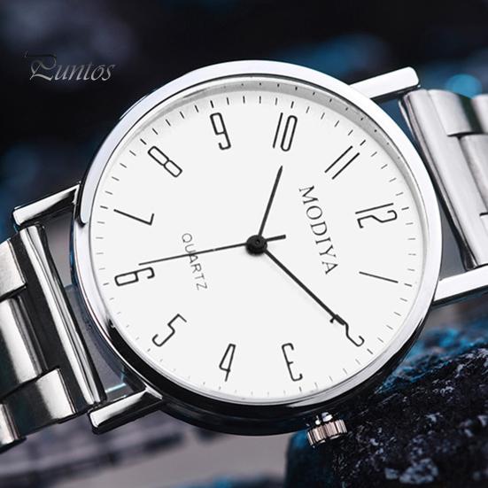 Sophisticated Men Timepiece Quart Watch Round Dial Adjustable Strap No Delay Timeless Accessory Time-checking High Accuracy Exquisite Business Formal